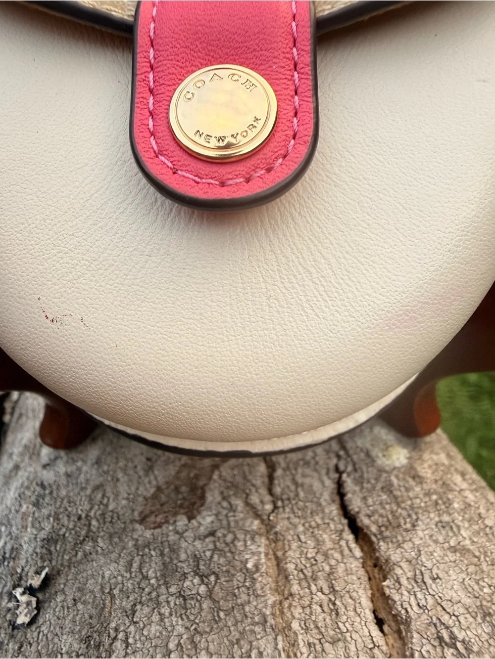 Coach mini saddle bag charm